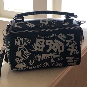 Black cross body purse